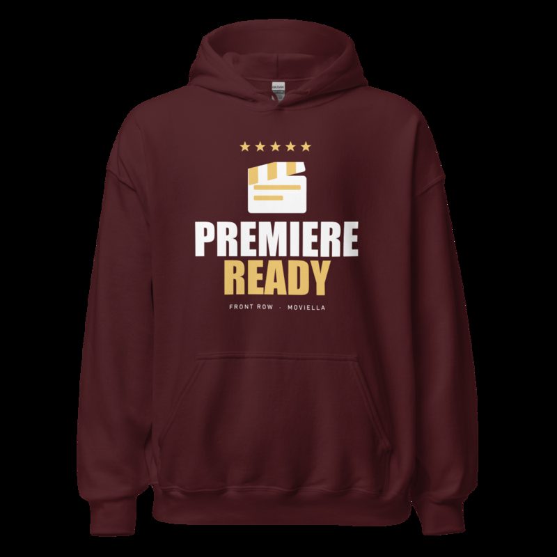 Moviella Premiere Ready Cinema Hoodie Maroon