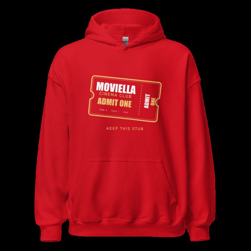 Moviella Cinema Club Ticket Stub Cinema Hoodie Red