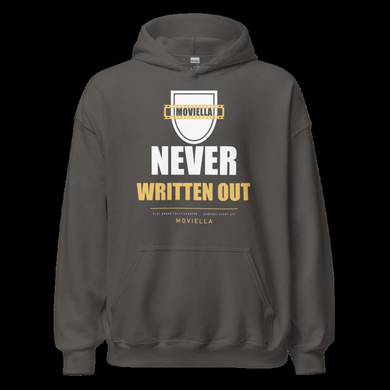 Moviella Never Written Out Sayings Hoodie Charcoal