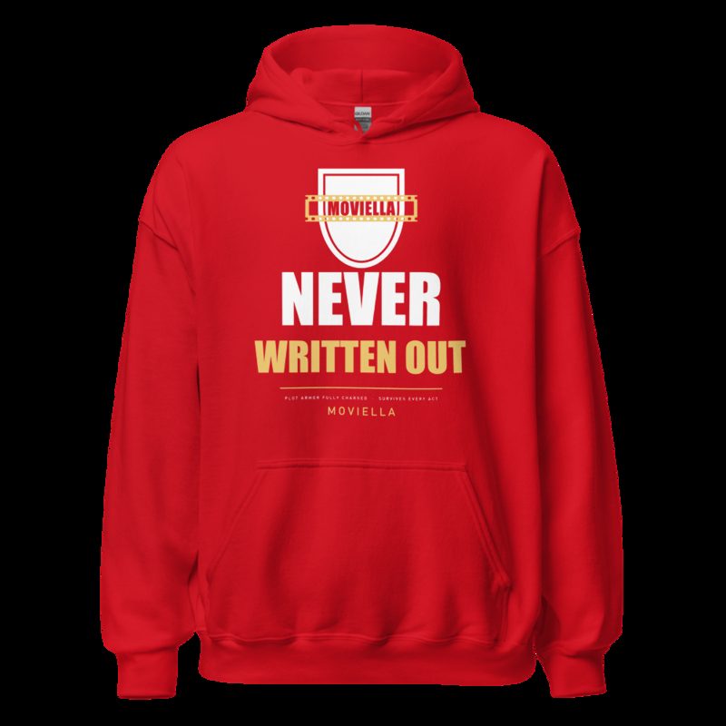 Moviella Never Written Out Sayings Hoodie Red