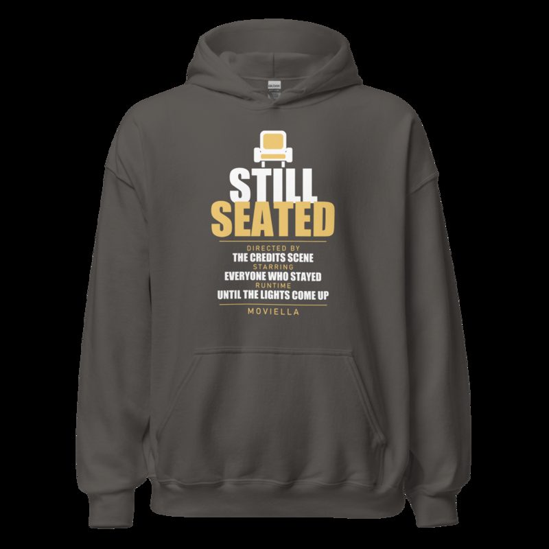 Moviella Still Seated Sayings Hoodie Charcoal