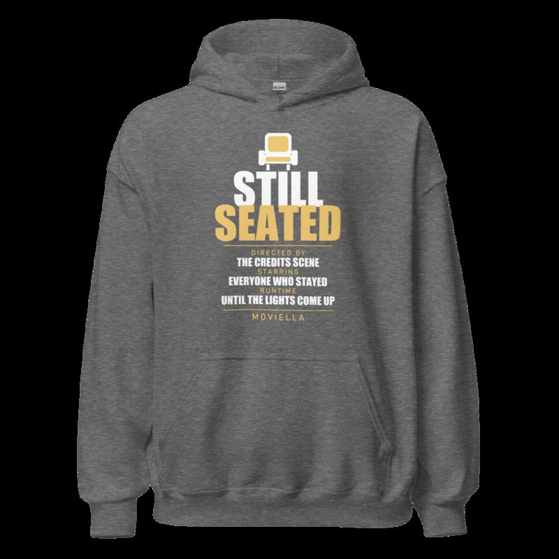 Moviella Still Seated Sayings Hoodie Graphite Heather