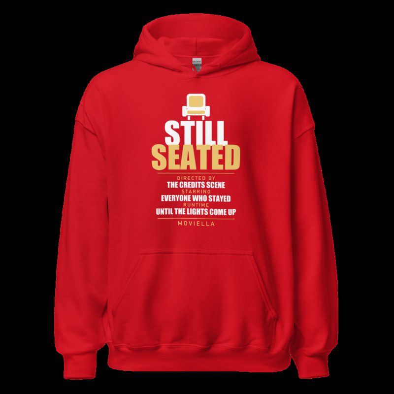Moviella Still Seated Sayings Hoodie Red