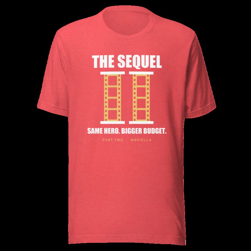 Moviella The Sequel Sayings Tee Heather Red