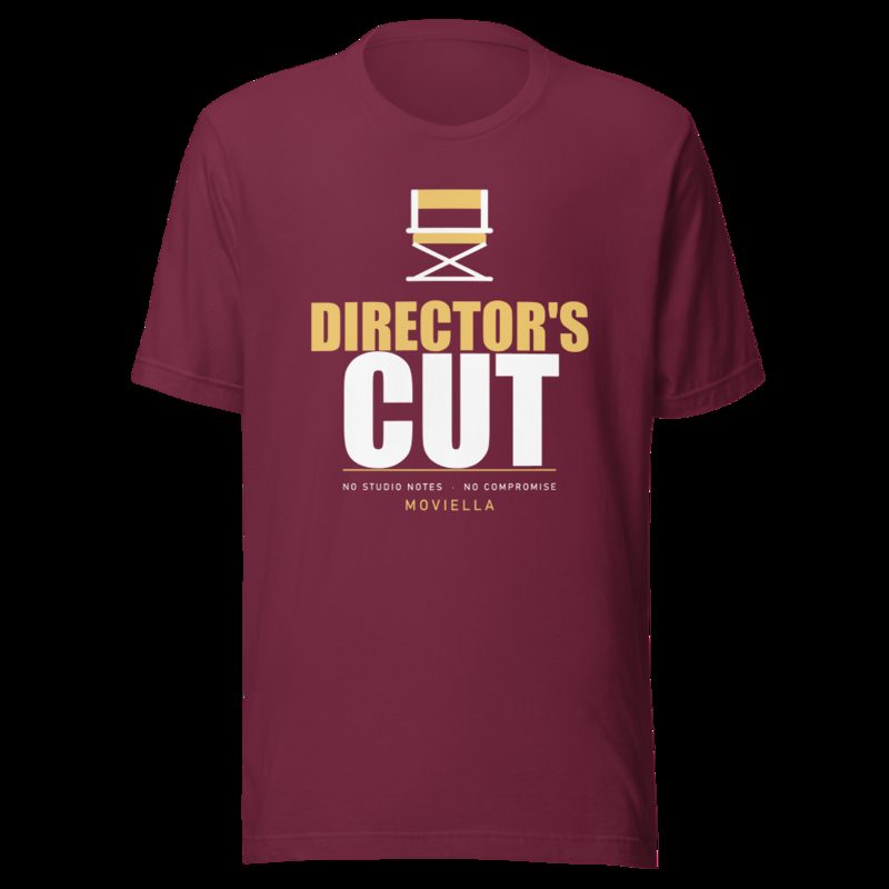 Moviella Director's Cut Sayings Tee Maroon