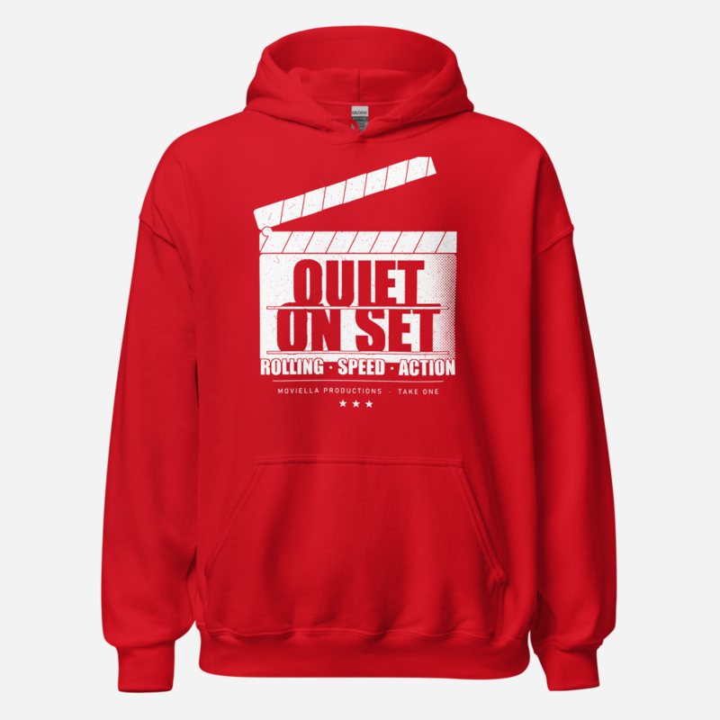 Moviella Quiet On Set Screening Room Hoodie