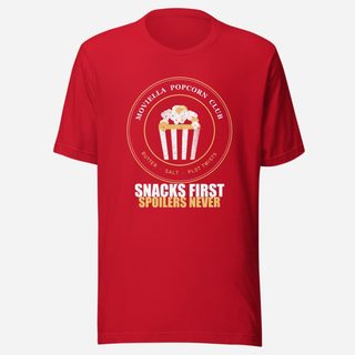 Moviella Popcorn Club Screening Room Tee Red