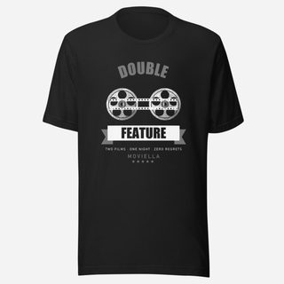 Moviella Double Feature Screening Room Tee Vintage Black