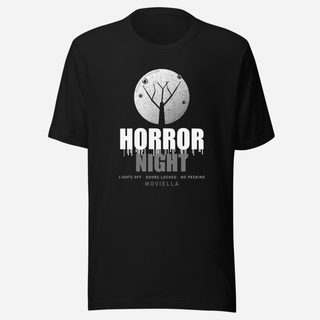 Moviella Horror Night Screening Room Tee Black