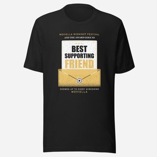 Moviella Best Supporting Friend Screening Room Tee Vintage Black