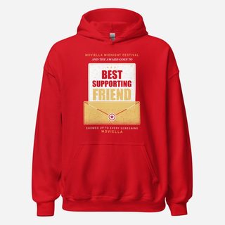 Moviella Best Supporting Friend Screening Room Hoodie Red