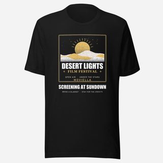 Moviella Desert Lights Festival Screening Room Tee Black