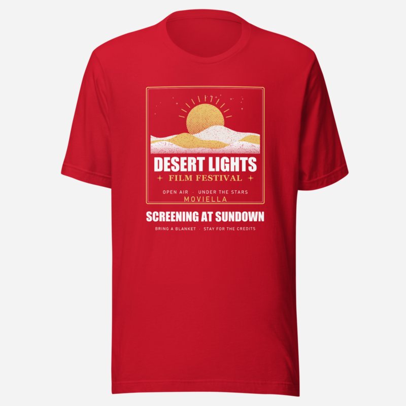 Moviella Desert Lights Festival Screening Room Tee