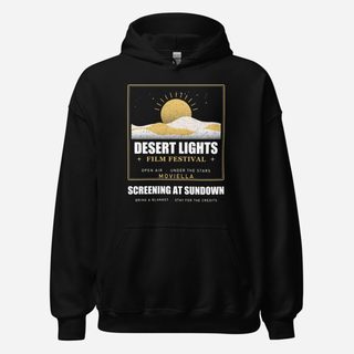 Moviella Desert Lights Festival Screening Room Hoodie Black