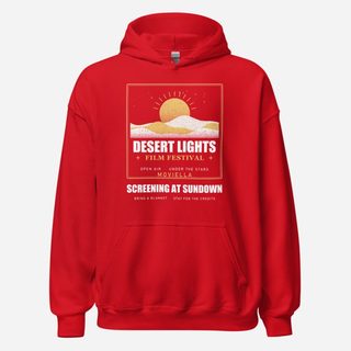 Moviella Desert Lights Festival Screening Room Hoodie Red