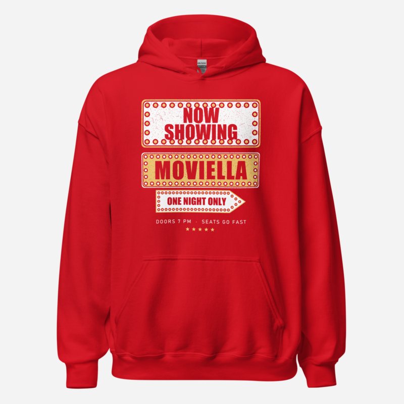 Moviella Now Showing Screening Room Hoodie