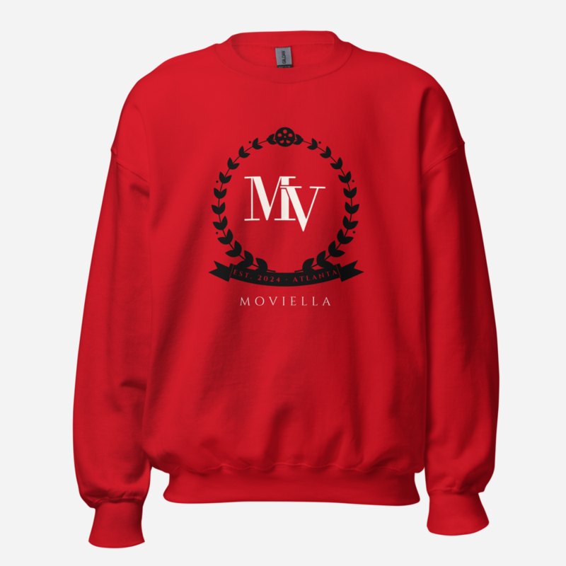 Moviella Maison Crest Sweatshirt in Red
