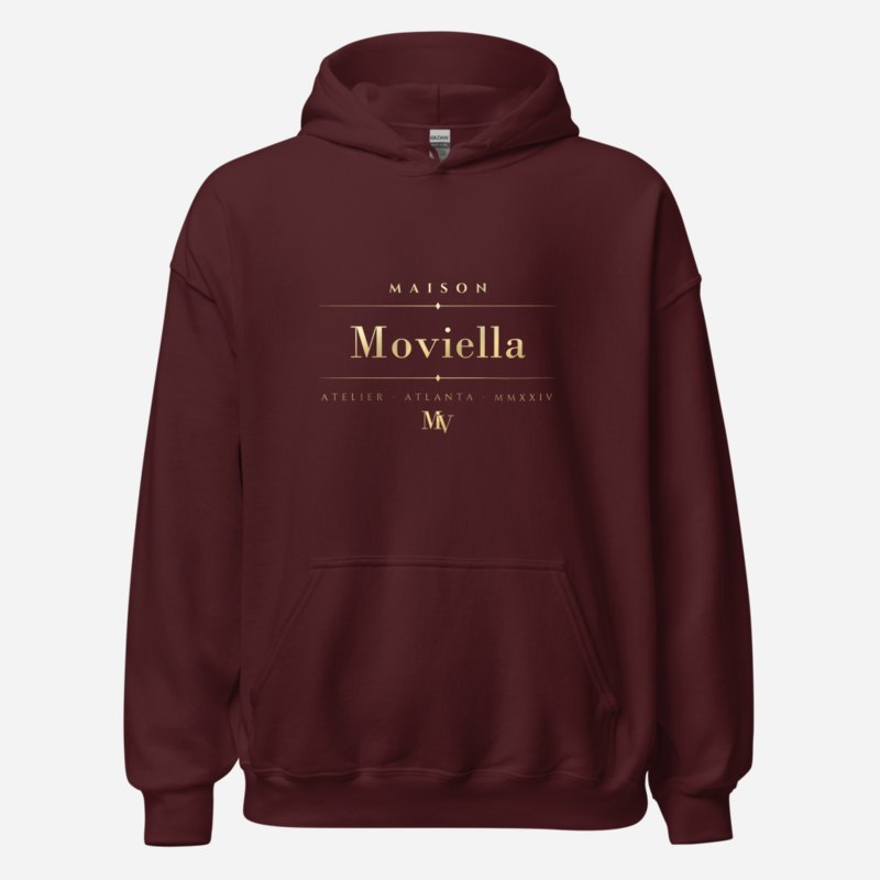 Moviella Maison Signature Hoodie Maroon
