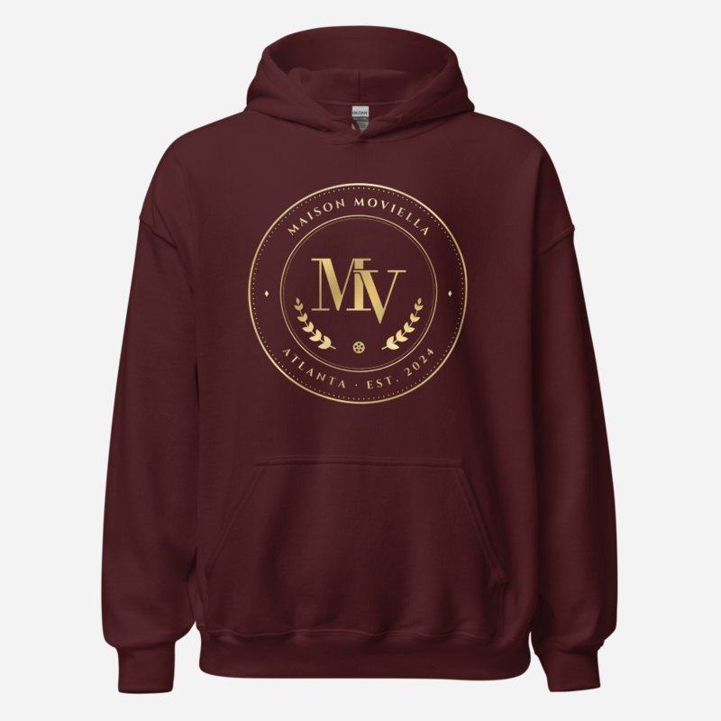Moviella Maison Medallion Hoodie Maroon
