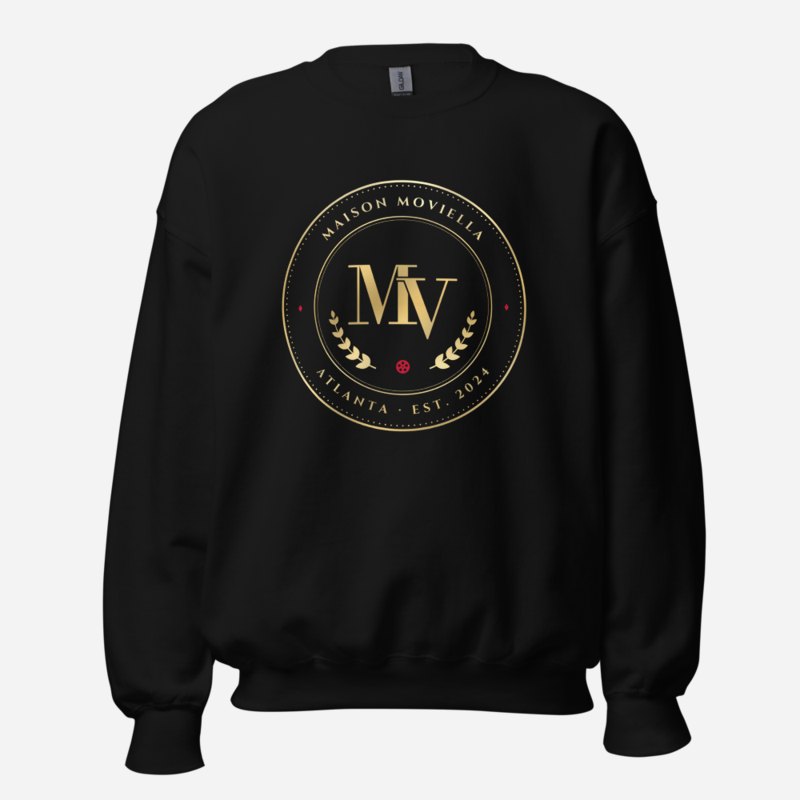 Moviella Maison Medallion Sweatshirt in Black