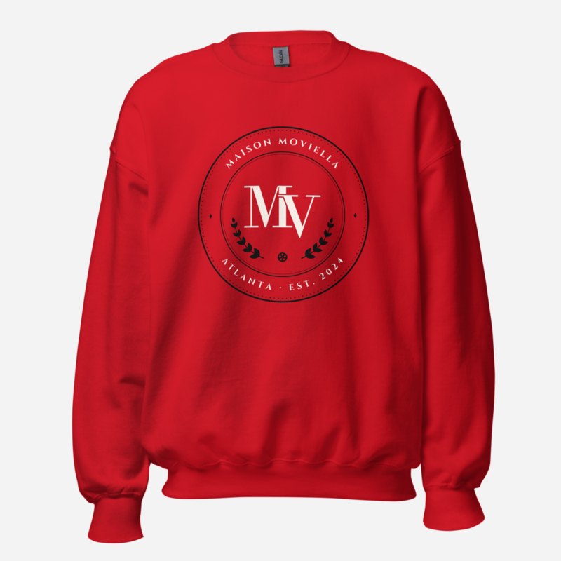 Moviella Maison Medallion Sweatshirt in Red