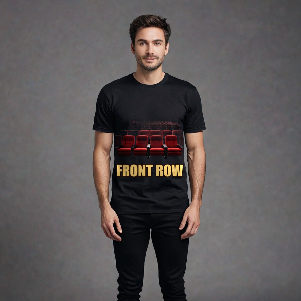 Moviella Front Row Cinema Seats Tee