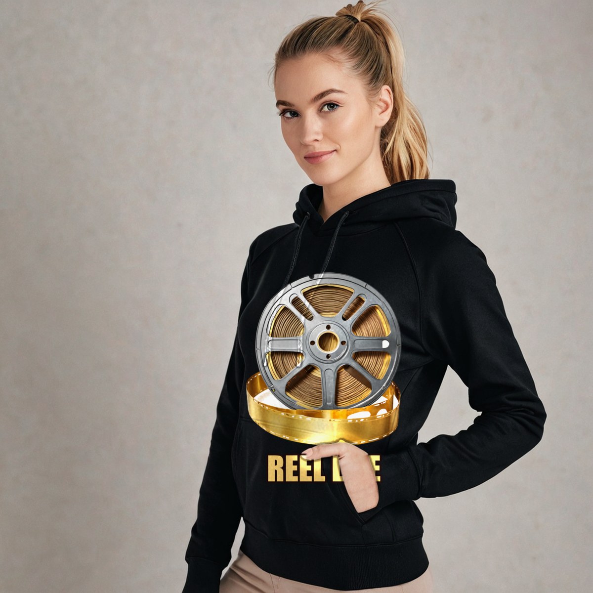 Moviella Reel Life Film Hoodie